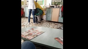 Romanian Hairdresser snoop dispirited botheration MILF